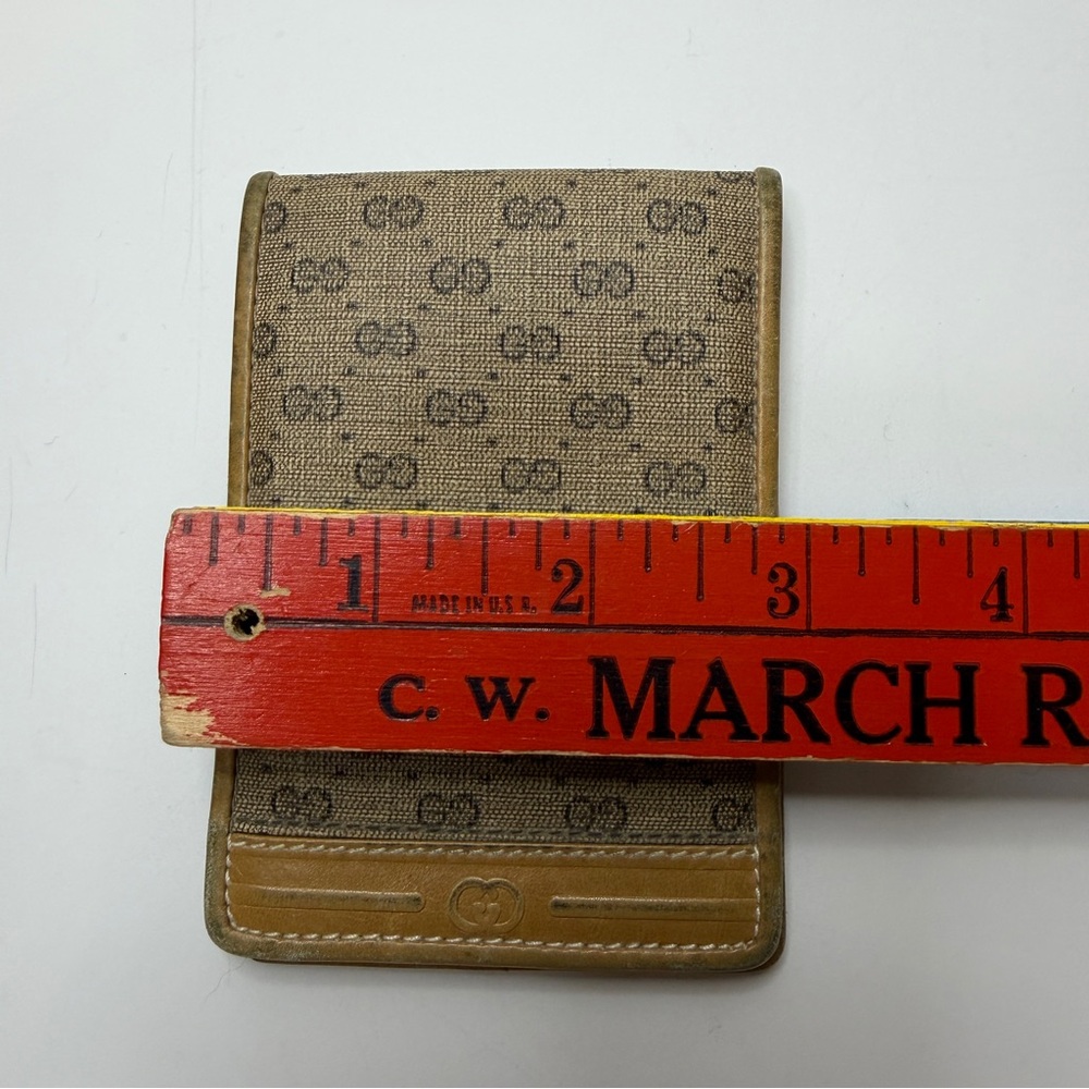 Gucci Small Signature Tan Leather Notepad Case w/ Minimal Paper & No Pen - Picture 16 of 16